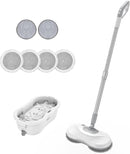 PowerMop™ – Mopa Eléctrica con Spray Automático + 90 Repuestos de Regalo